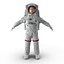 rigged astronauts 3 spacesuit 3d max