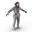 rigged astronauts 3 spacesuit 3d max