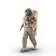 rigged astronauts 3 spacesuit 3d max