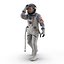 rigged astronauts 3 spacesuit 3d max
