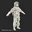 rigged astronauts 3 spacesuit 3d max