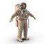 rigged astronauts 3 spacesuit 3d max