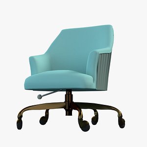 Aqua Gold Swivel Office Chair
