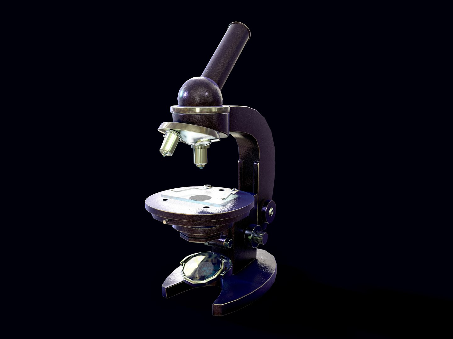 Microscope Of The Times Of The USSR 3D - TurboSquid 1860720