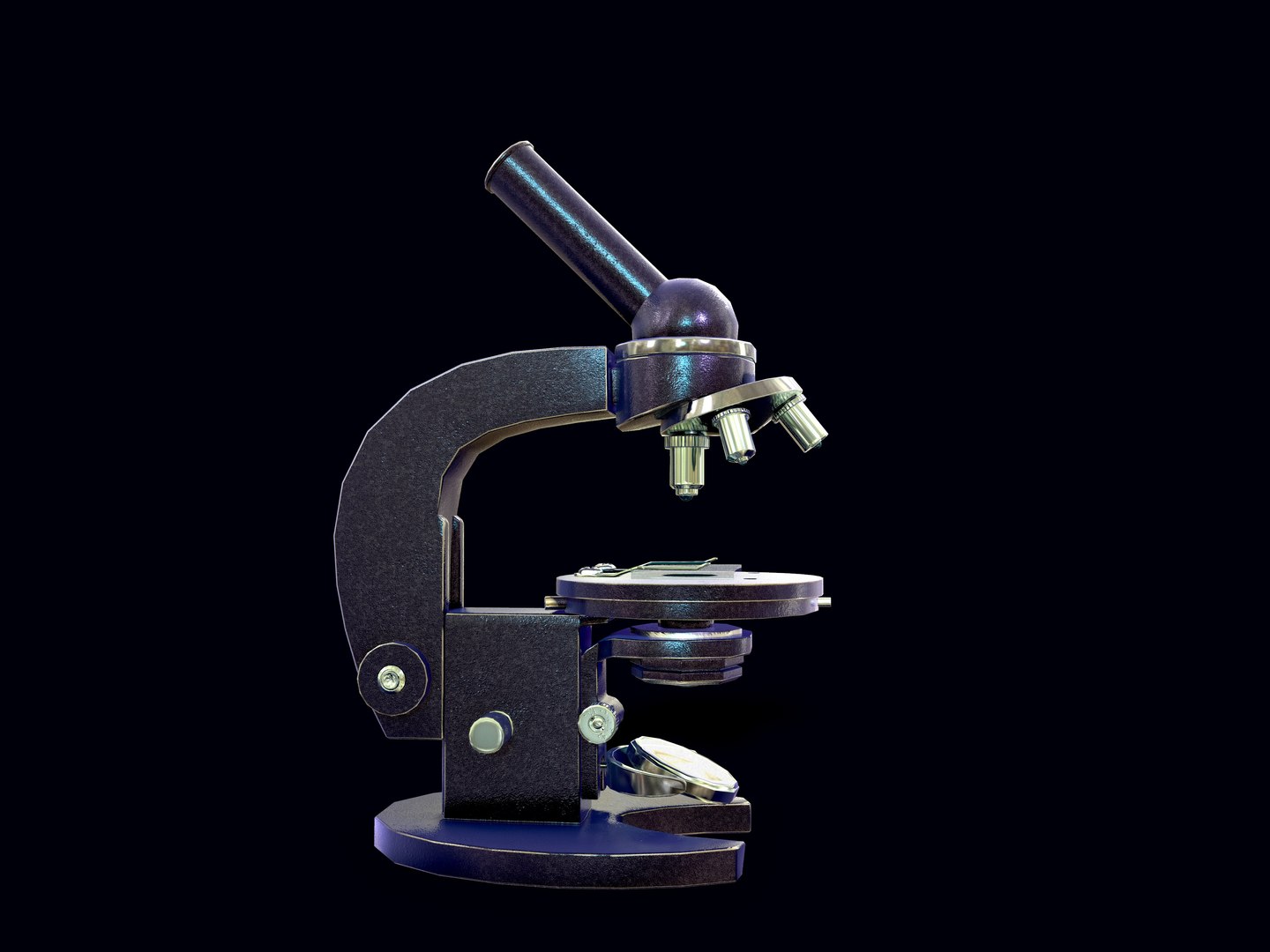 Microscope Of The Times Of The USSR 3D - TurboSquid 1860720