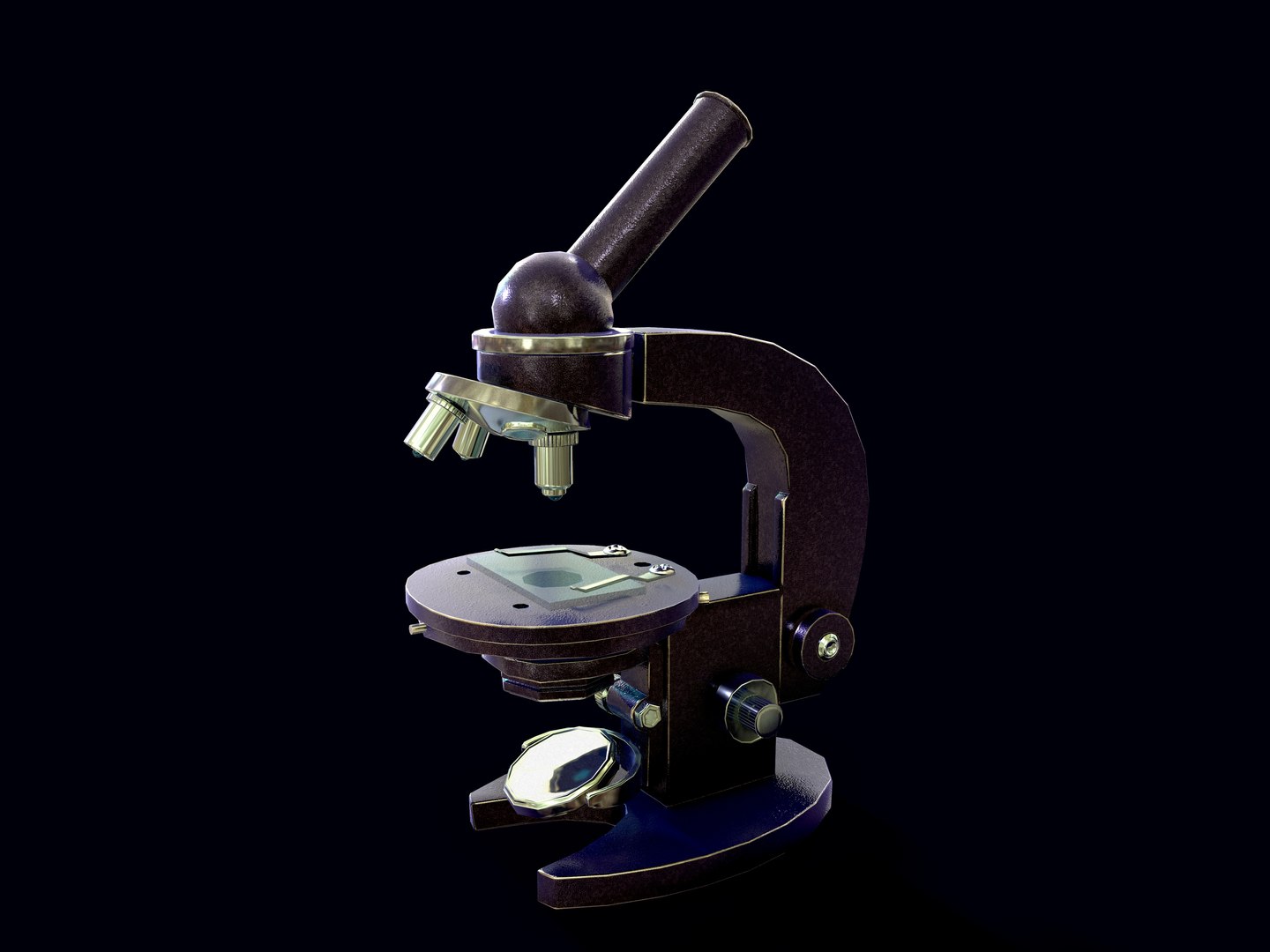 Microscope Of The Times Of The USSR 3D - TurboSquid 1860720