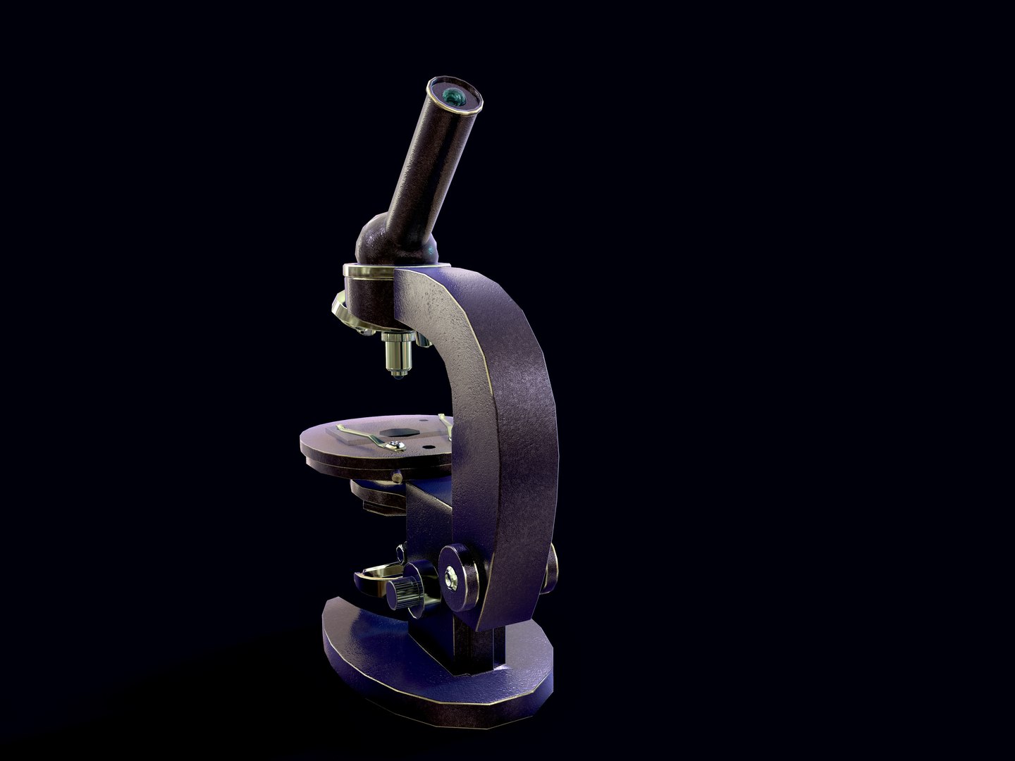 Microscope Of The Times Of The USSR 3D - TurboSquid 1860720