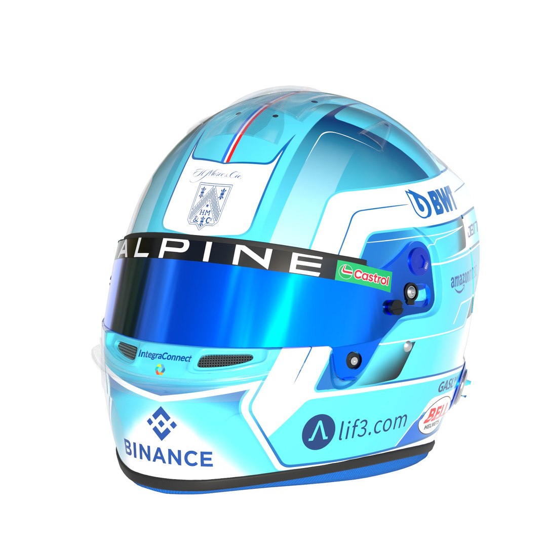 F1 Alpine Team Helmets 3D Model - TurboSquid 2251966