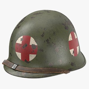 医护人员头盔m1红十字三维模型