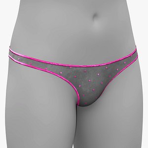 Velvet Womens panties with dots PBR