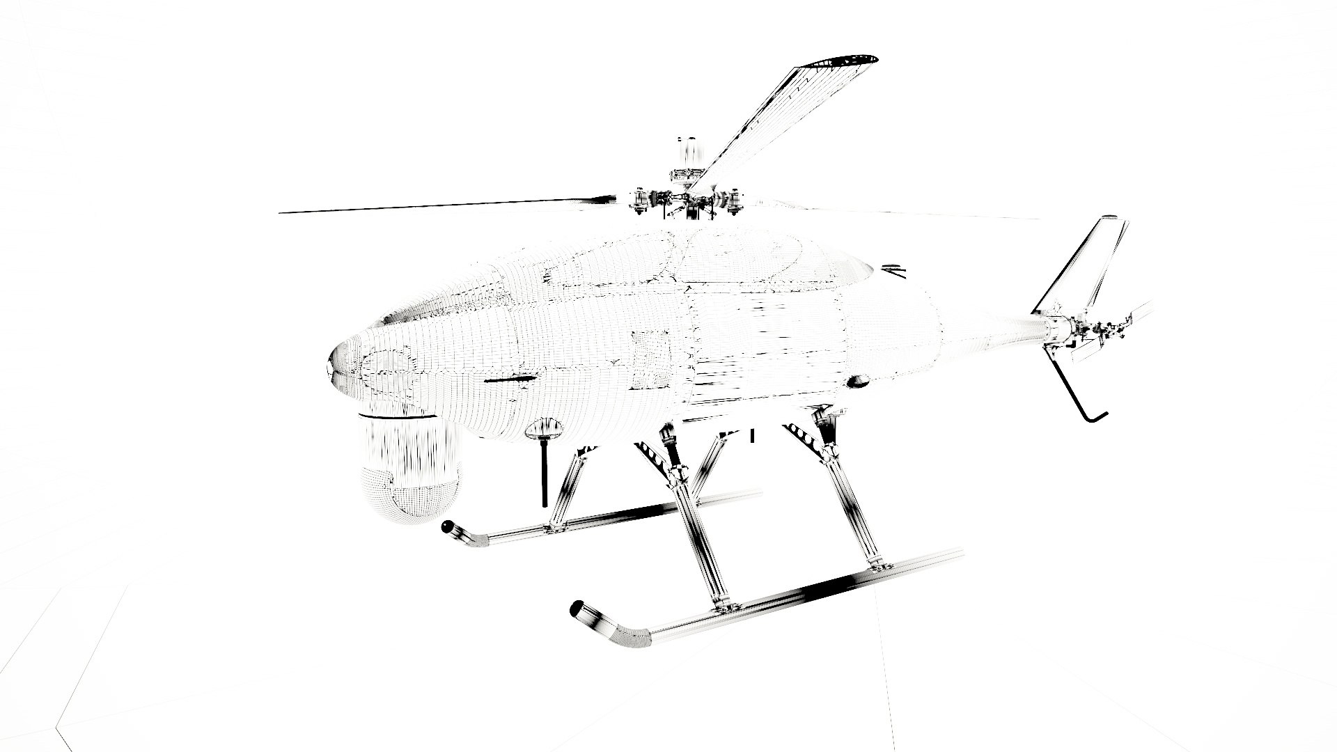 3D Model Drone Helicopter Uav TurboSquid 1746131