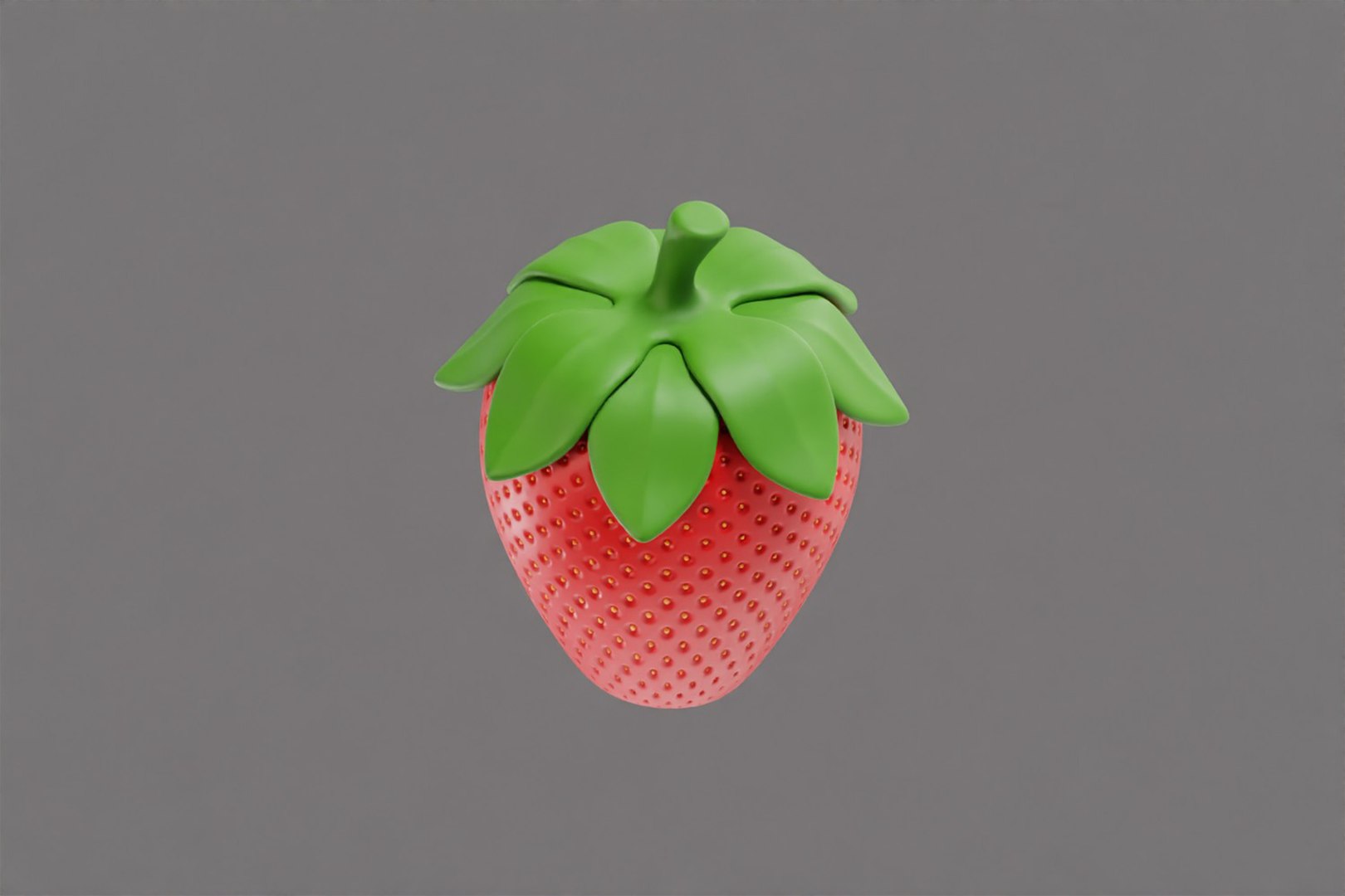 3D Strawberry model https://p.turbosquid.com/ts-thumb/nz/WVDd4K/lo/l4/jpg/1780500220/1920x1080/fit_q87/3b89a378c35386e83d34814631967f3889d784cb/l4.jpg