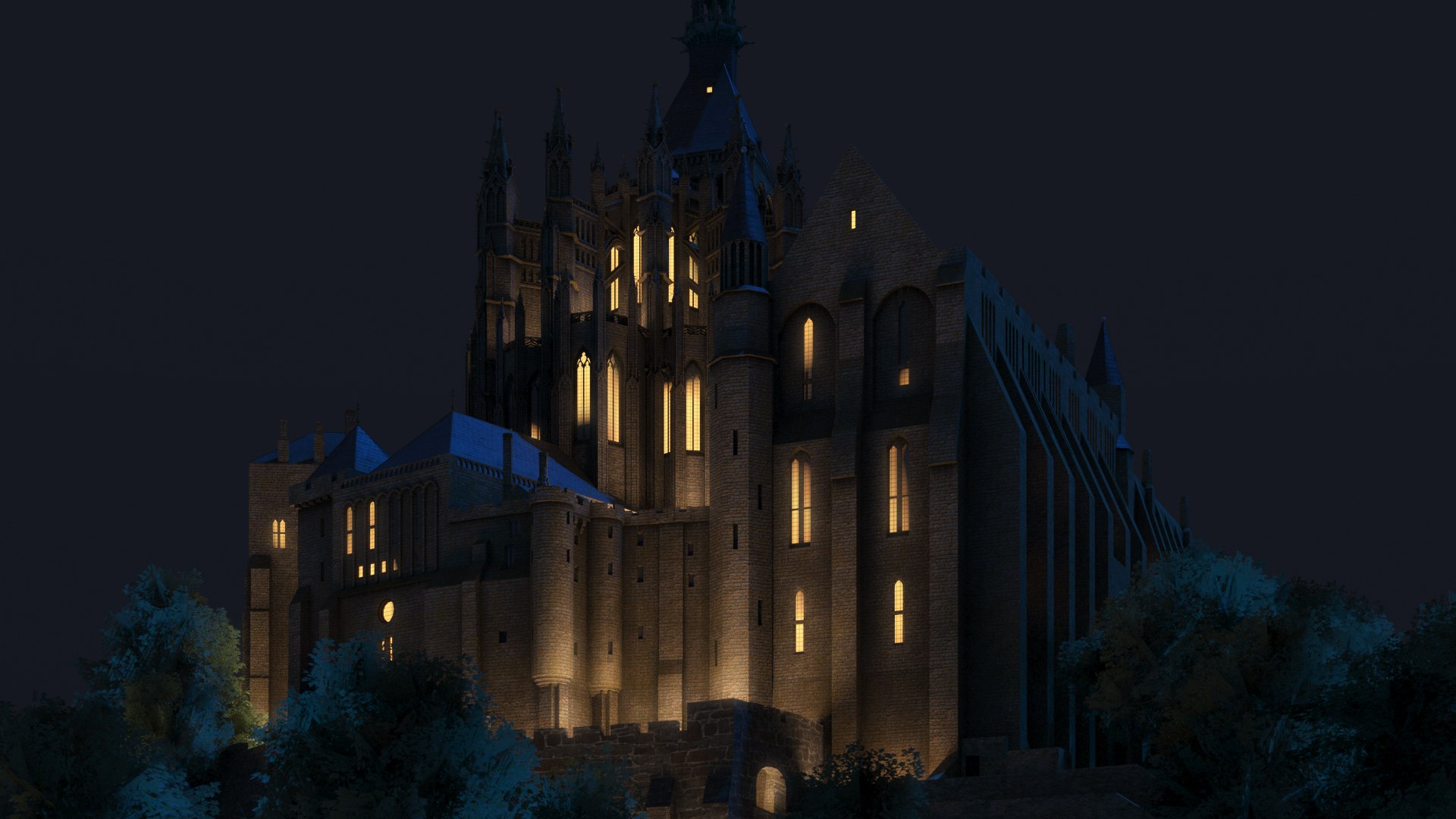 3D Mont Saint Michel model https://p.turbosquid.com/ts-thumb/nz/YGXfaZ/oY/nightframe14/jpg/1620155773/1920x1080/fit_q87/3fbe18597e000588e080aa4f00633abc9be4b693/nightframe14.jpg