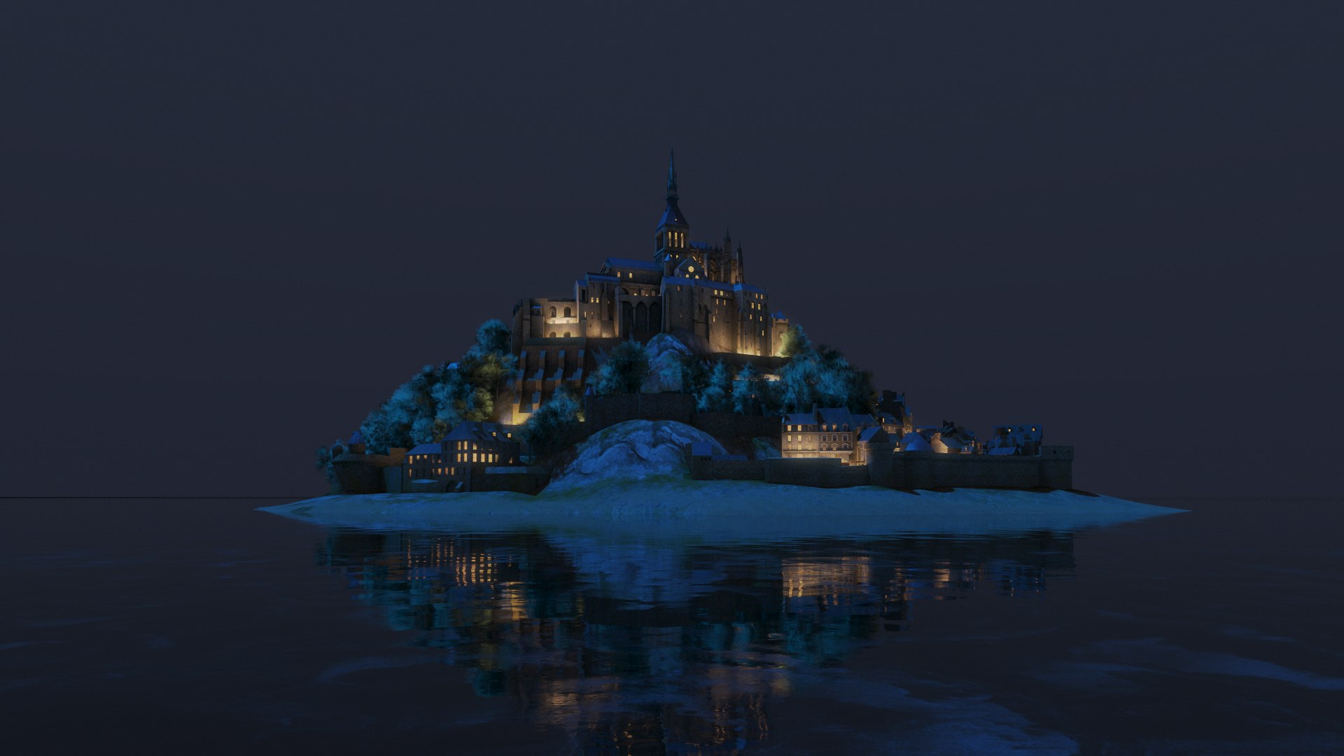 3D Mont Saint Michel model https://p.turbosquid.com/ts-thumb/nz/YGXfaZ/zV/nightframe01/jpg/1620155774/1920x1080/fit_q87/473314c1b6b99a2393ba45d66484fe3081dab56c/nightframe01.jpg