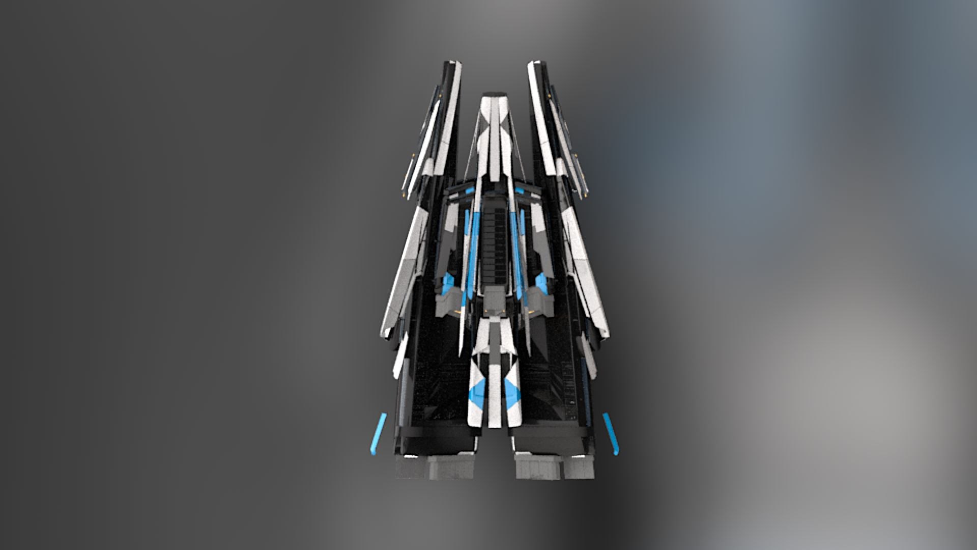 3D Lowpoly Sci Fi Spaceship Space Craft Air Vehicle 14 - TurboSquid 1842474