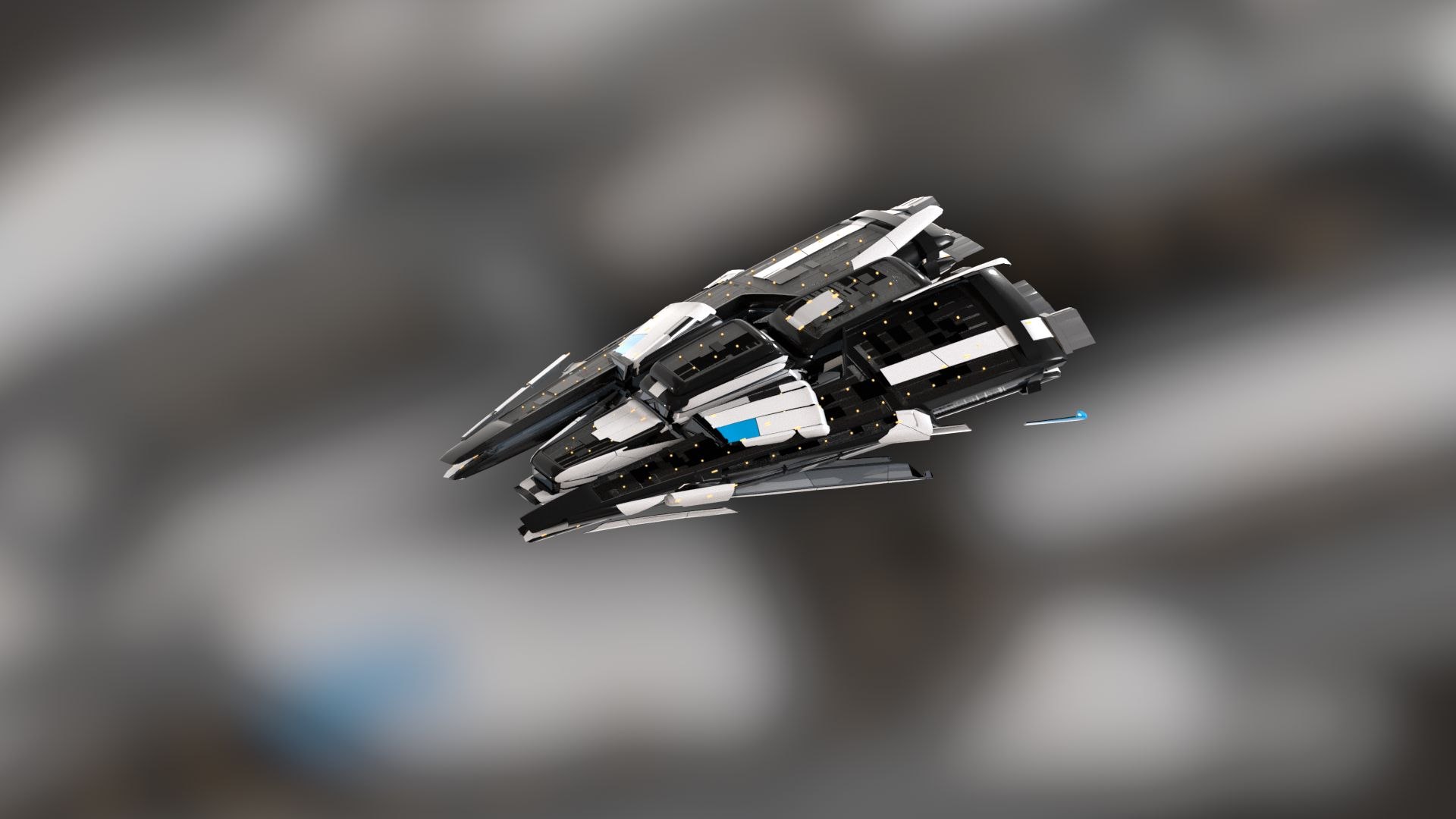 3D Lowpoly Sci Fi Spaceship Space Craft Air Vehicle 14 - TurboSquid 1842474