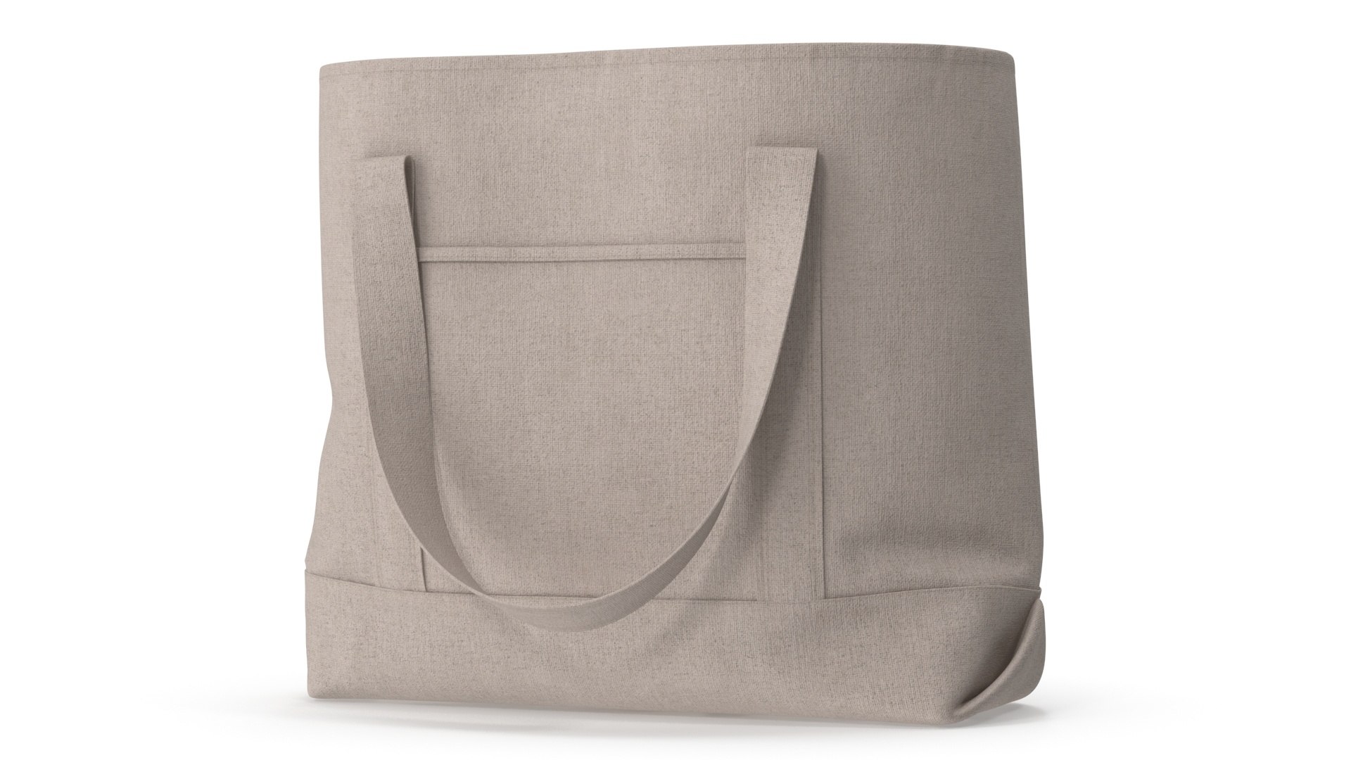 Canvas Tote Bag Open 3D model preview