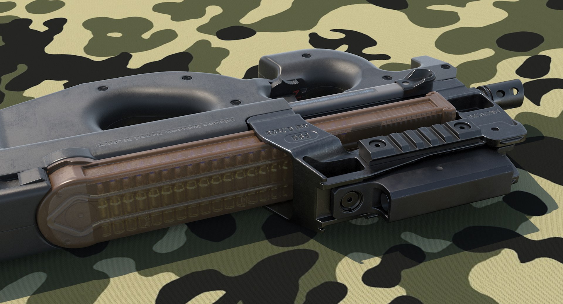 Fn P90 Personal Defense 3D Model - TurboSquid 1187183