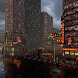city cityscape 3D model