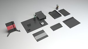 3d model office set 2