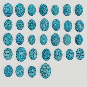 Lowpoly Ocean Dragon Egg Collection V2 3D model