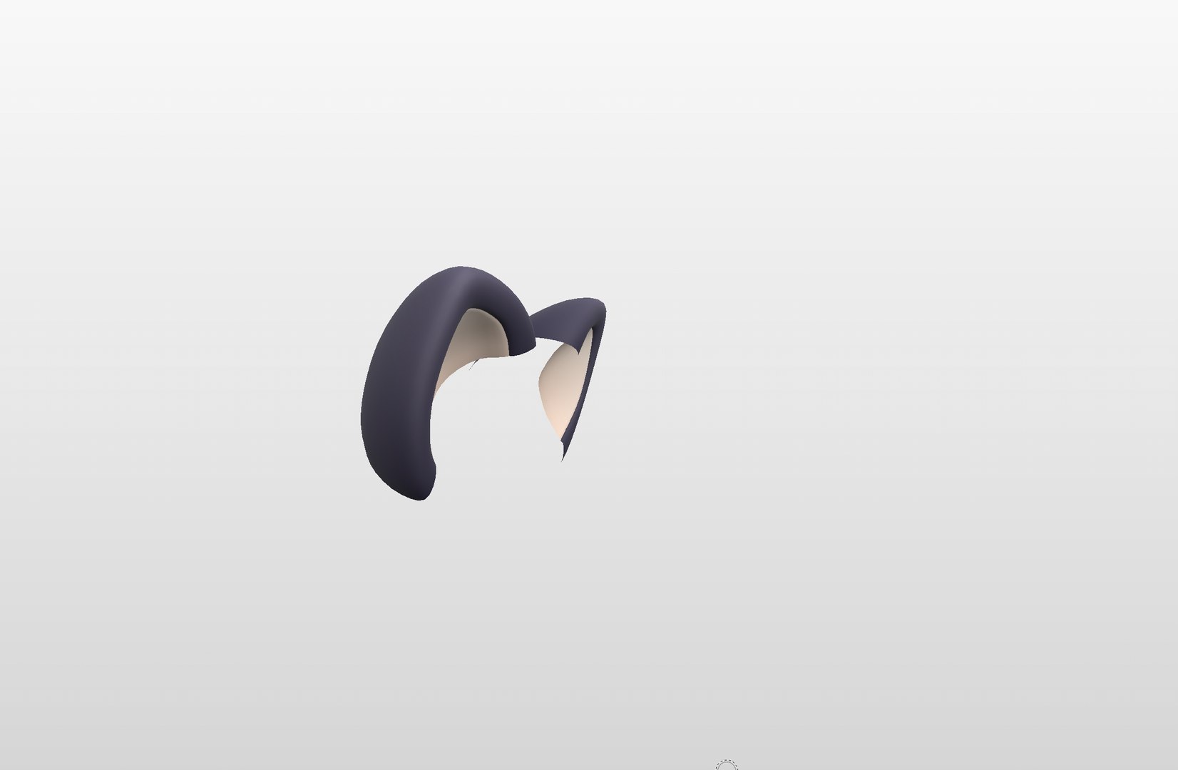 3D Black Cat Ears - TurboSquid 2117249