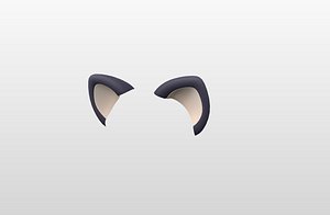 3D Black Cat Ears