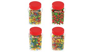 3D Marmalade in jars