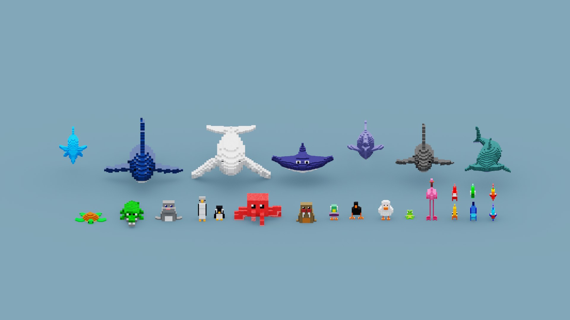 3D Voxel Sea Animals https://p.turbosquid.com/ts-thumb/o0/4FGhMO/Ii/spin202307081801250001/png/1688840911/1920x1080/fit_q87/f6e3f37dc3babddd9463daf125081d5d15e8fddb/spin202307081801250001.jpg