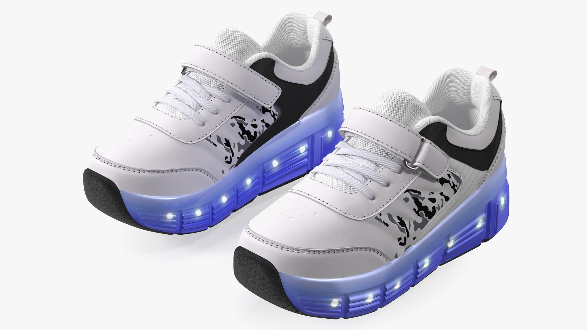 Roller Shoes Light White 3D model preview