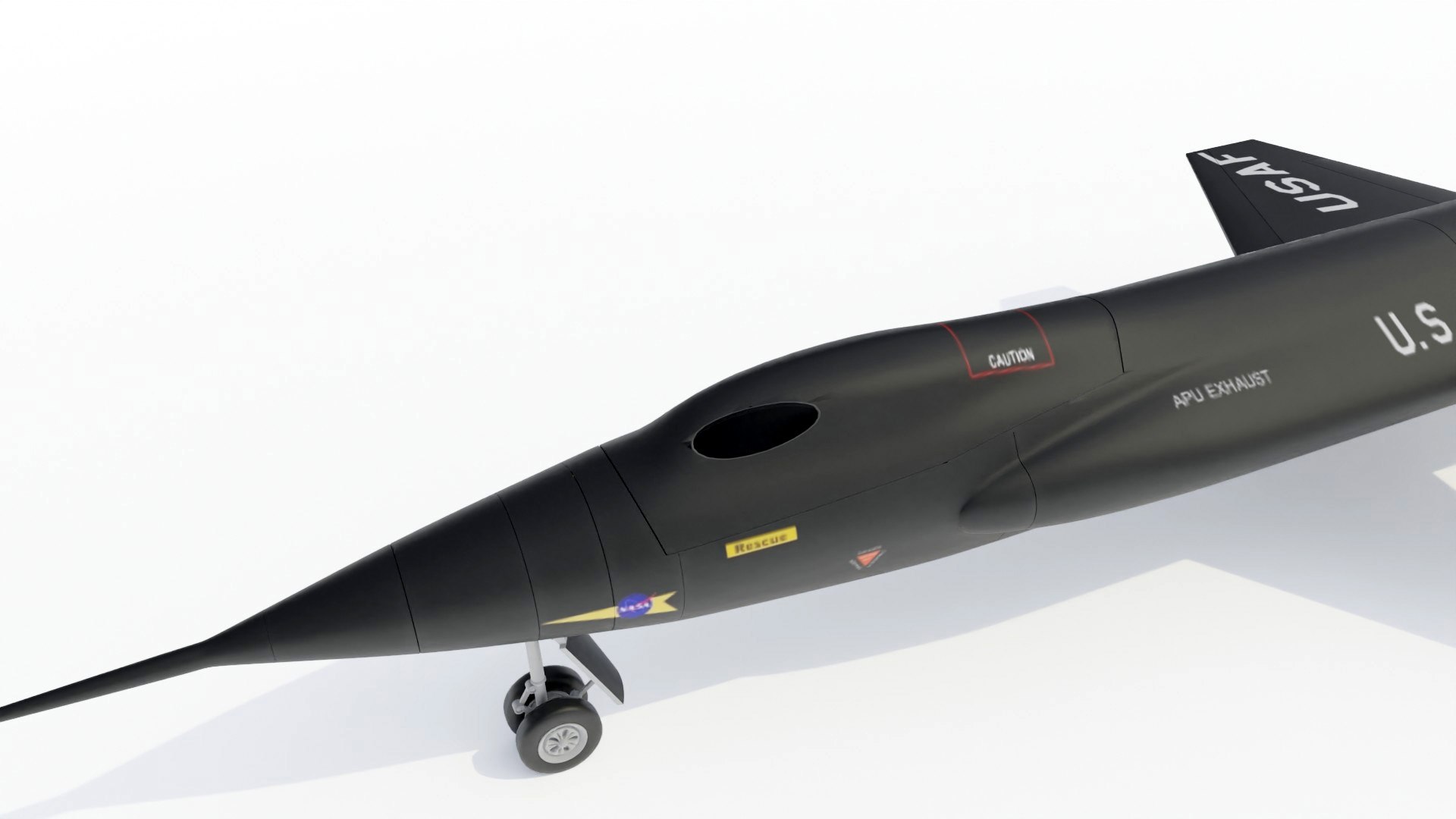 3d X-15 Rocket Plane 15 Model