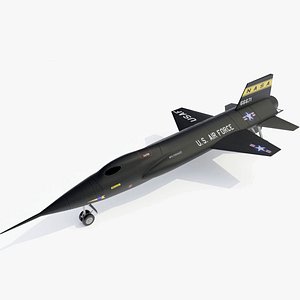 3d x-15 rocket plane 15 model