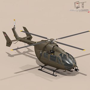 uh72 lakota helicopter 3d c4d