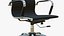 Office Chair Realistic Leather Wooden