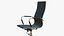 Office Chair Realistic Leather Wooden