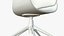 Office Chair Realistic Leather Wooden