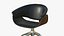 Office Chair Realistic Leather Wooden
