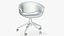 Office Chair Realistic Leather Wooden