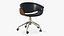 Office Chair Realistic Leather Wooden