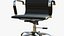 Office Chair Realistic Leather Wooden