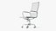 Office Chair Realistic Leather Wooden