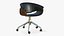 Office Chair Realistic Leather Wooden