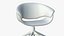 Office Chair Realistic Leather Wooden