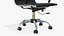 Office Chair Realistic Leather Wooden