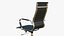 Office Chair Realistic Leather Wooden