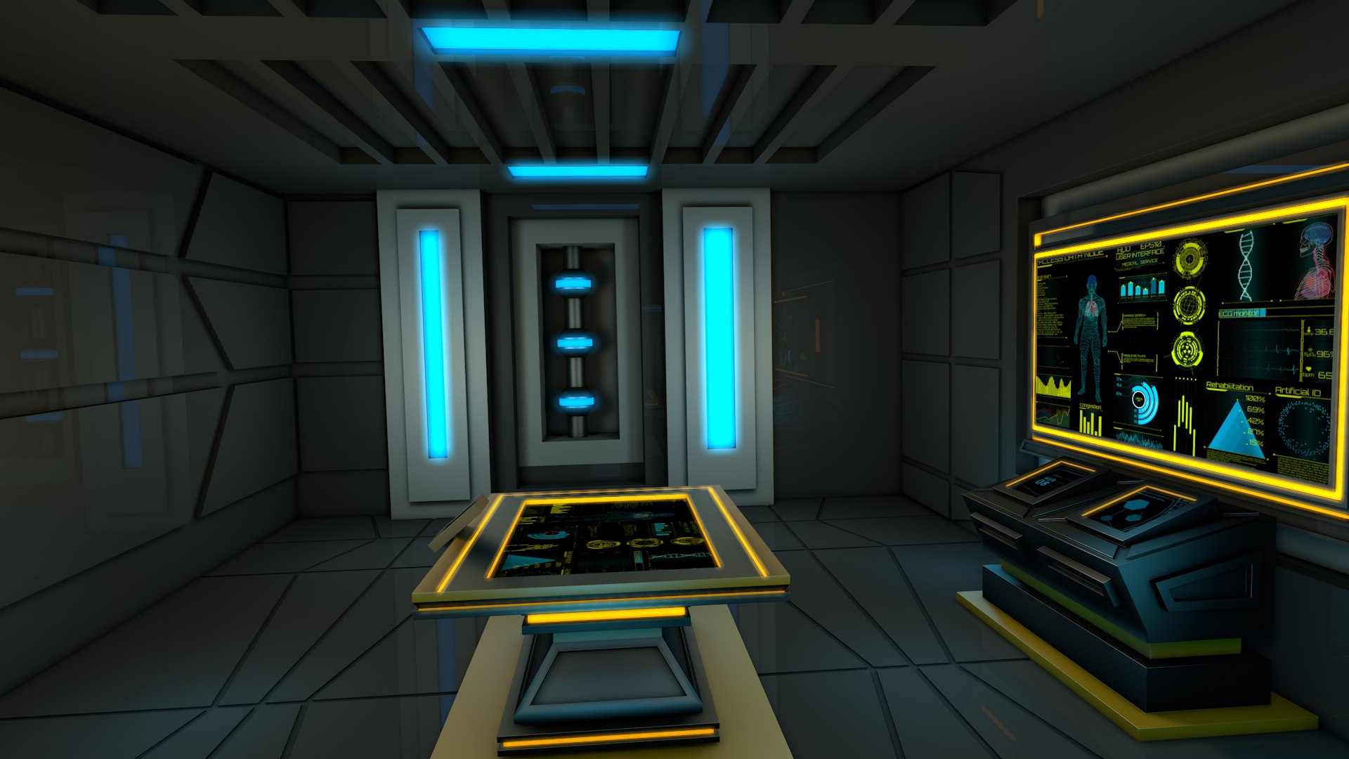 Control Room 3D Model - TurboSquid 2329546