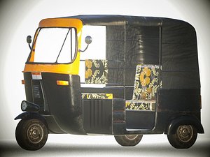 Egyptian Tuk Tuk 3D Vehicle Asset