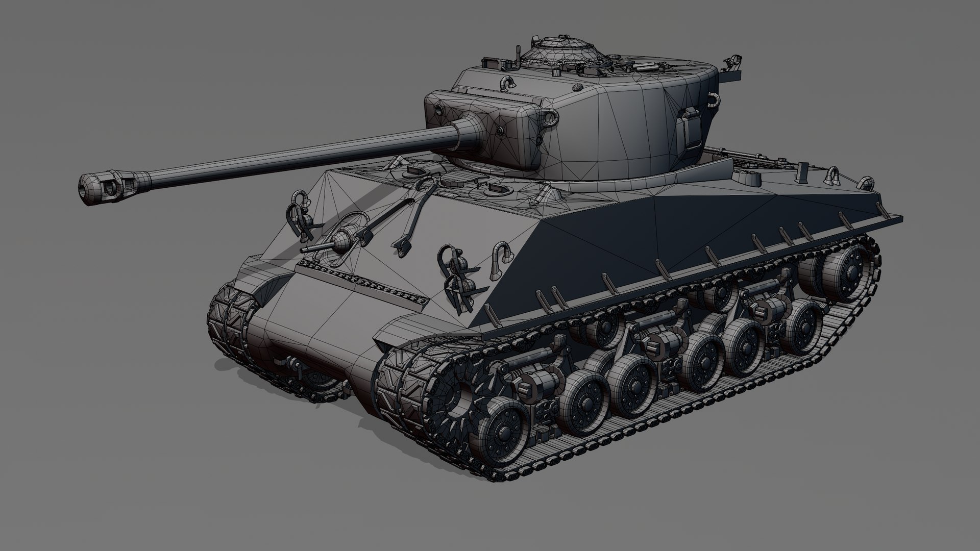 Sherman M4A3 76W with full interior 3D model - TurboSquid 2135209