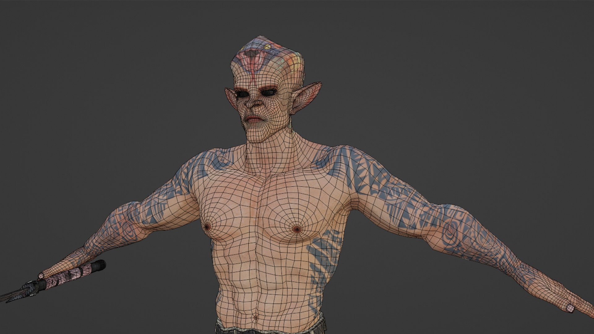 3D Model Realistic Rigged Snake Monster Man Character 3D Model ...