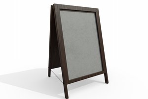 message board 3D model